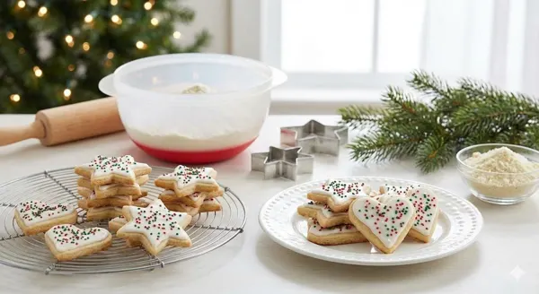 Biskut Krismas Badam Bebas Gluten