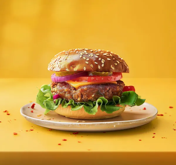 Burger Vegetarian Kacang Merah