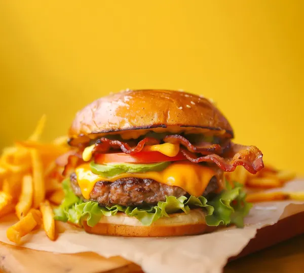 Burger Sapi Adobo dengan Mayo Cabai