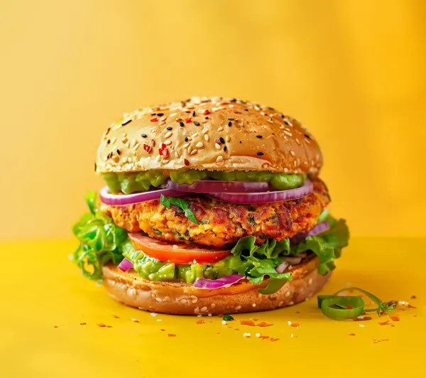 Burger di pollo speziato