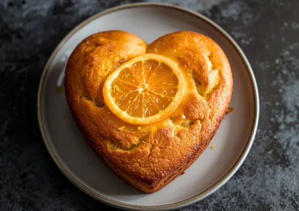 Orangen-Herzkuchen