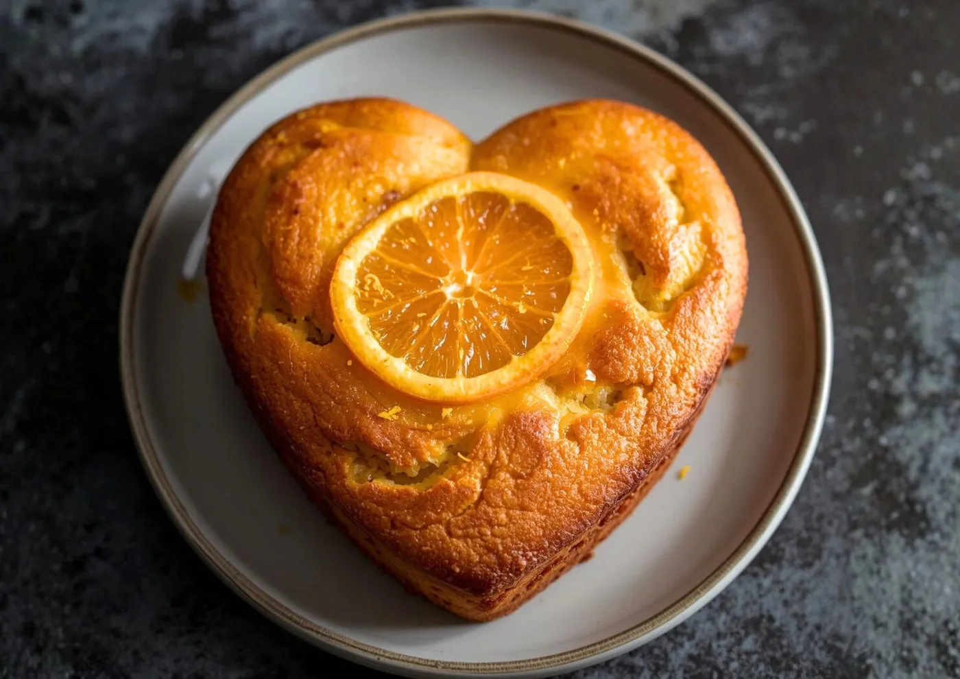 Hjertekage med appelsin