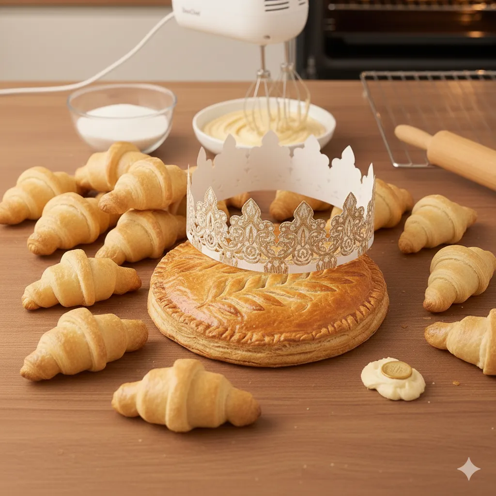Croissant ala Galette des Rois dengan Krim Badam