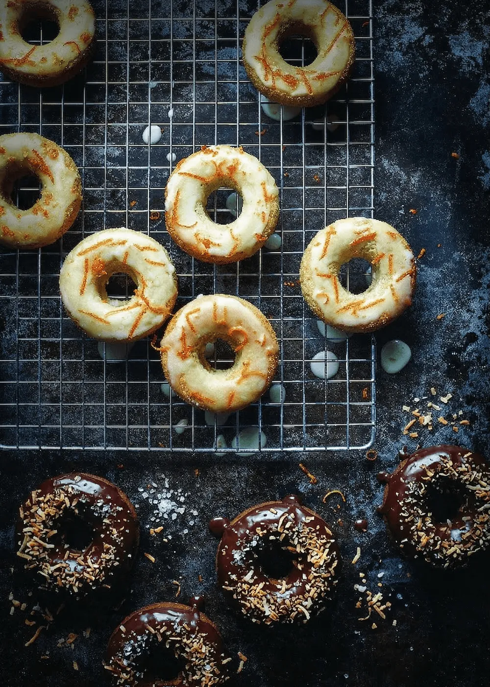 Lette melkefrie bakte donuts