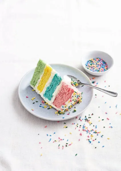 Regenbogen-Geburtstagstorte
