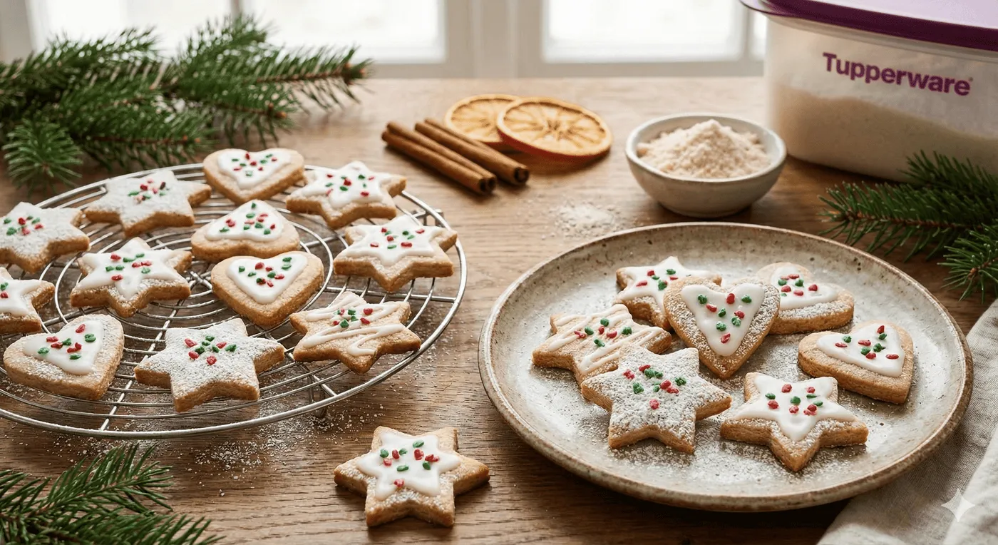 Iced Christmas Shortbread Biscuits