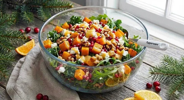 Vinterkålsalat med tahinidressing