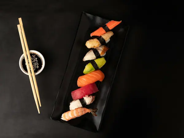 Nigiri med røget kuller