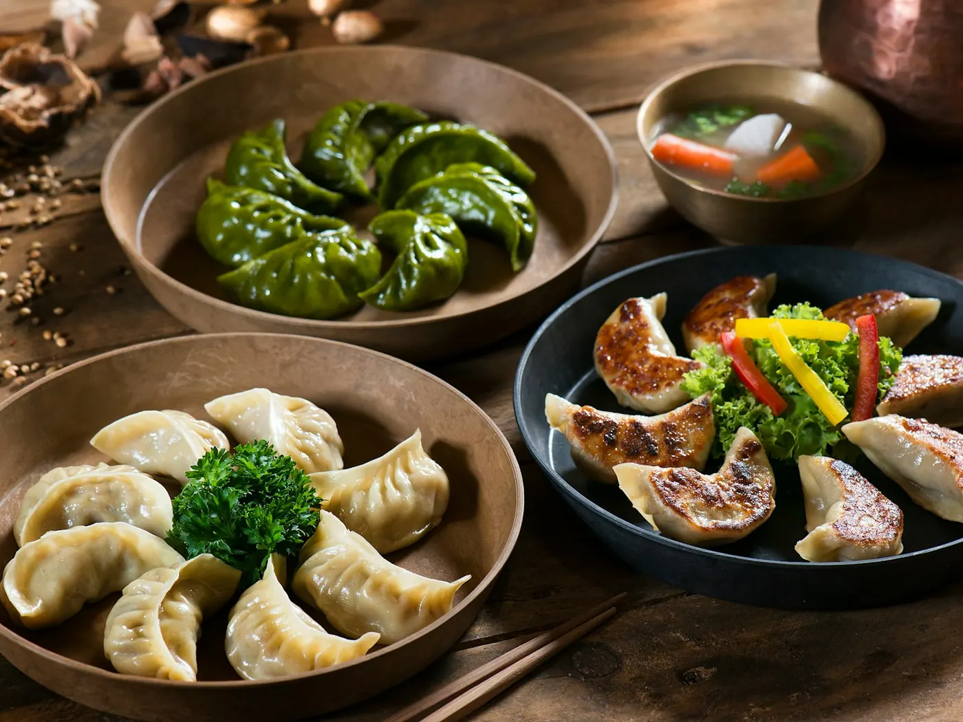 Gestoomde garnalendumplings