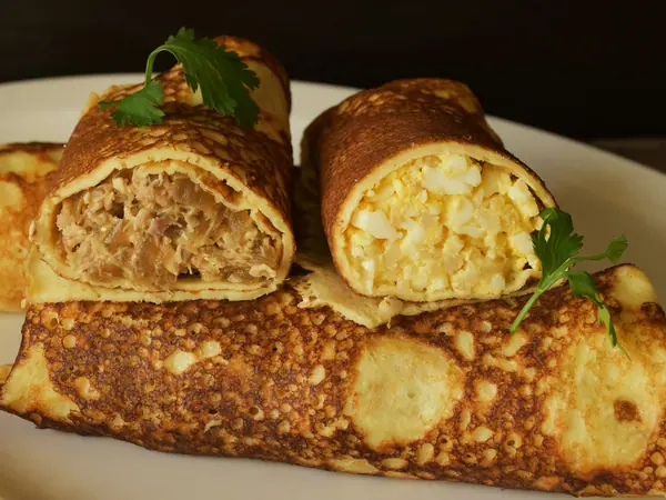 Pandekage-croissanter med tun