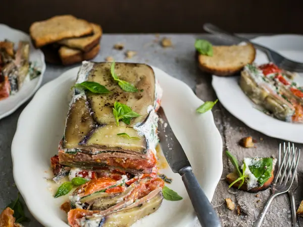 Terrine med squash og parmesan
