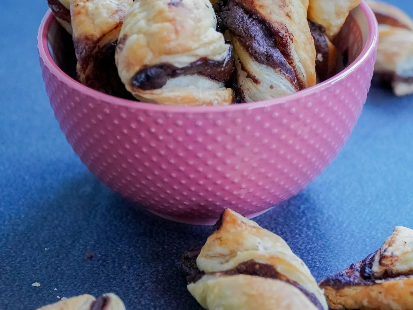 Schoko-Blätterteig-Schneckenkuchen