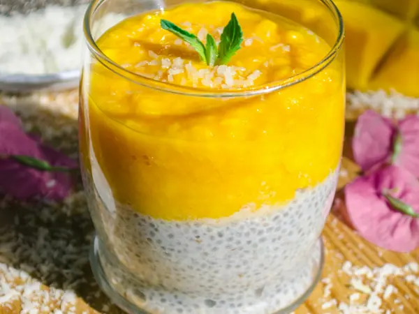 Riz au lait coco-mangue
