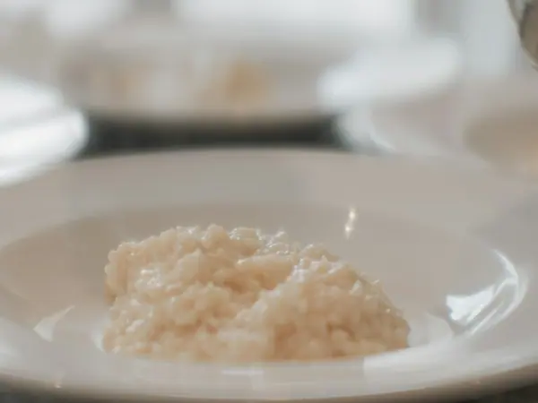 Risotto di cavolfiore con involtini di tacchino agli scampi