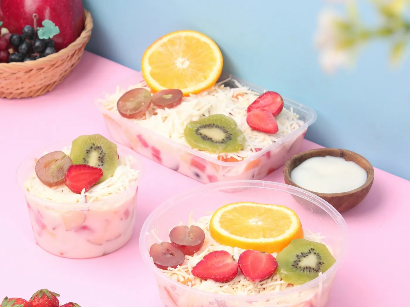 Ambrosia-Salat mit Marshmallowcreme