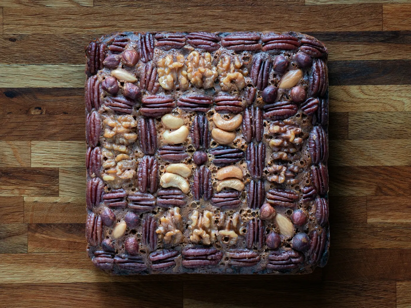 Banankake med pekannøtter