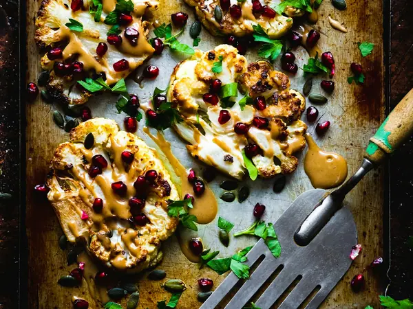 Filetes de coliflor especiados
