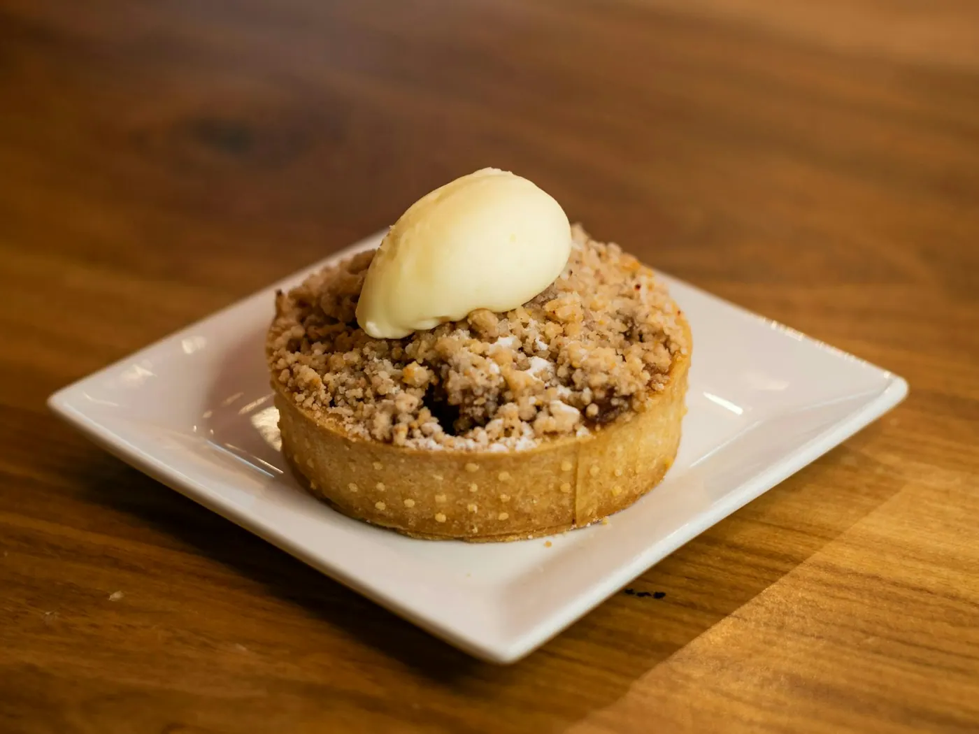 Hoher Apfel-Crumble-Pie