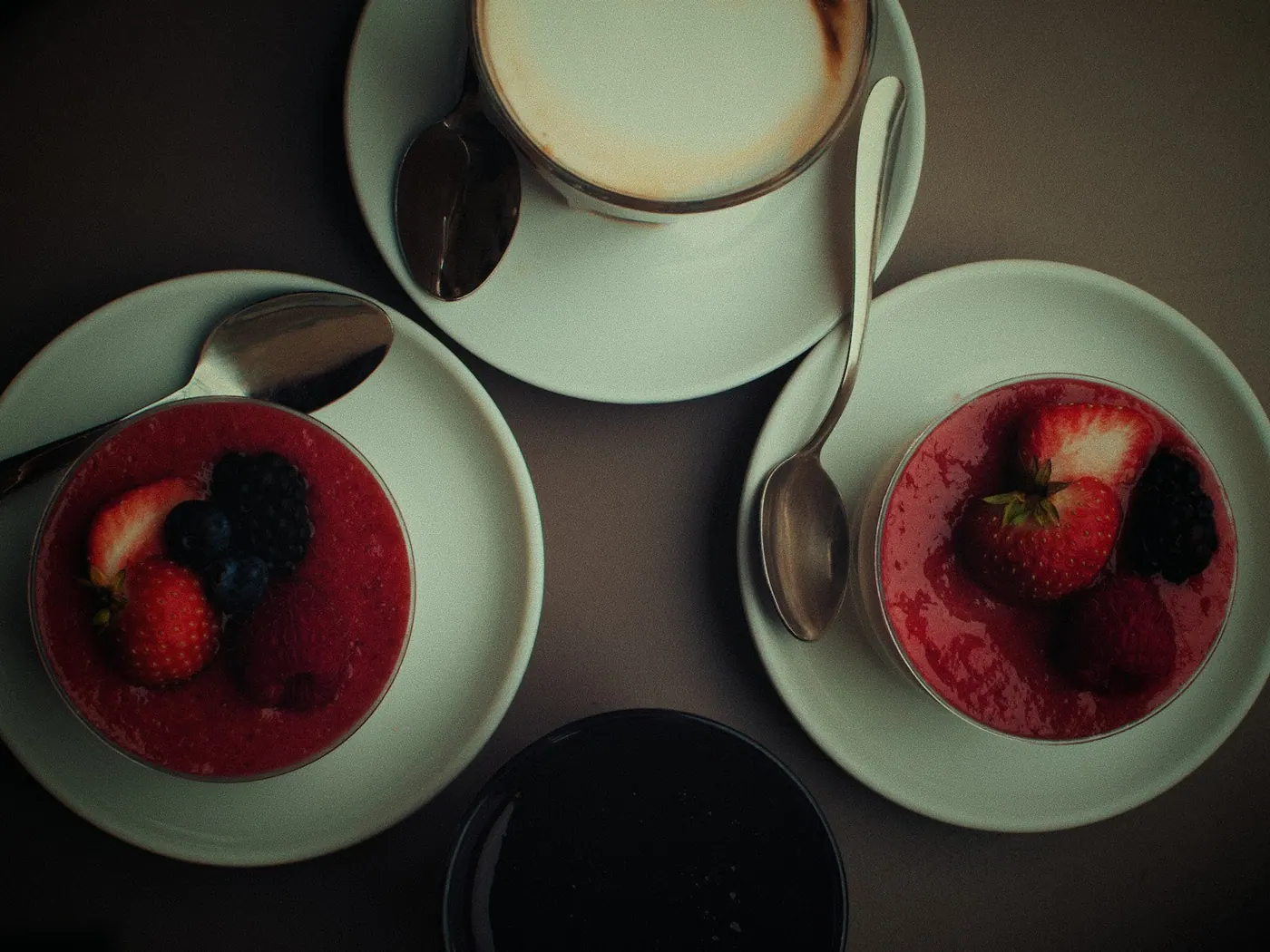 Parfait con mousse al caffè