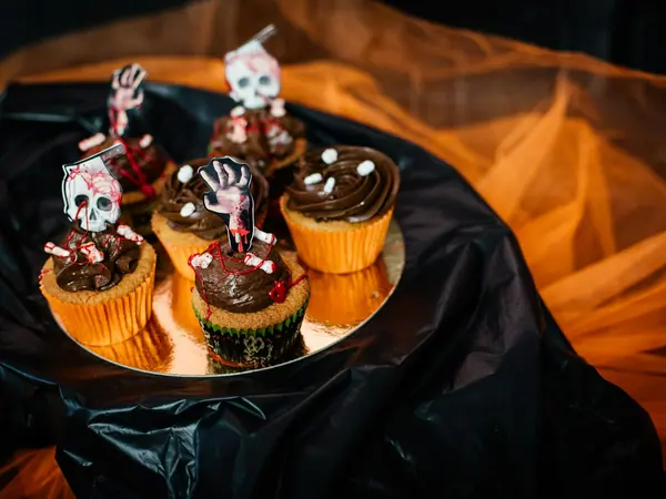 Cupcakes zum Día de Muertos