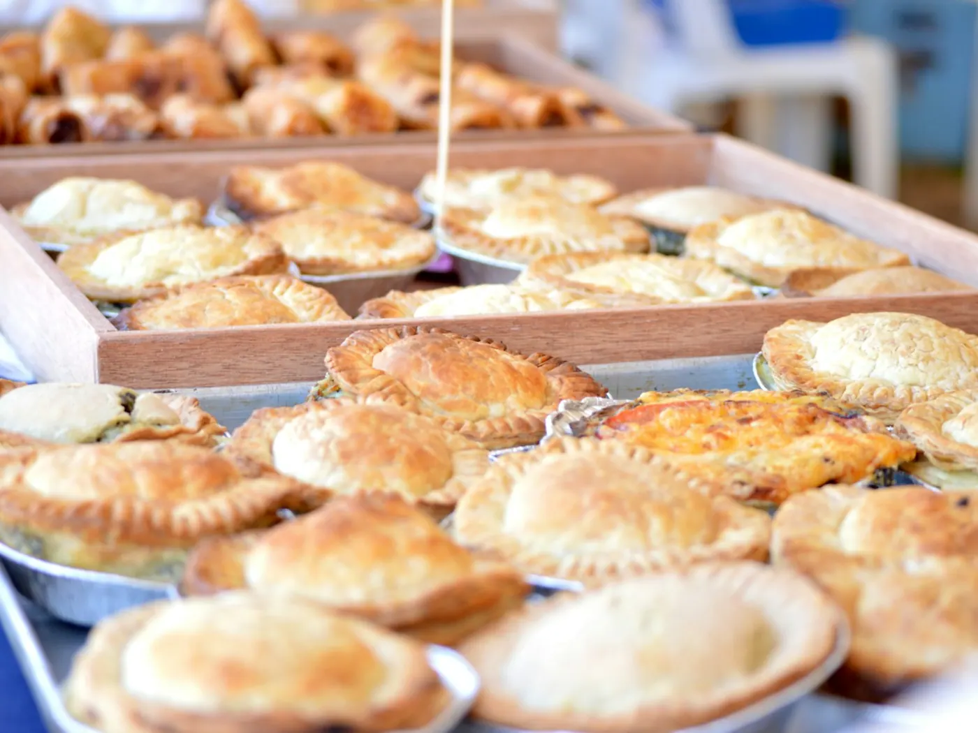Pastéis recheados caseiros