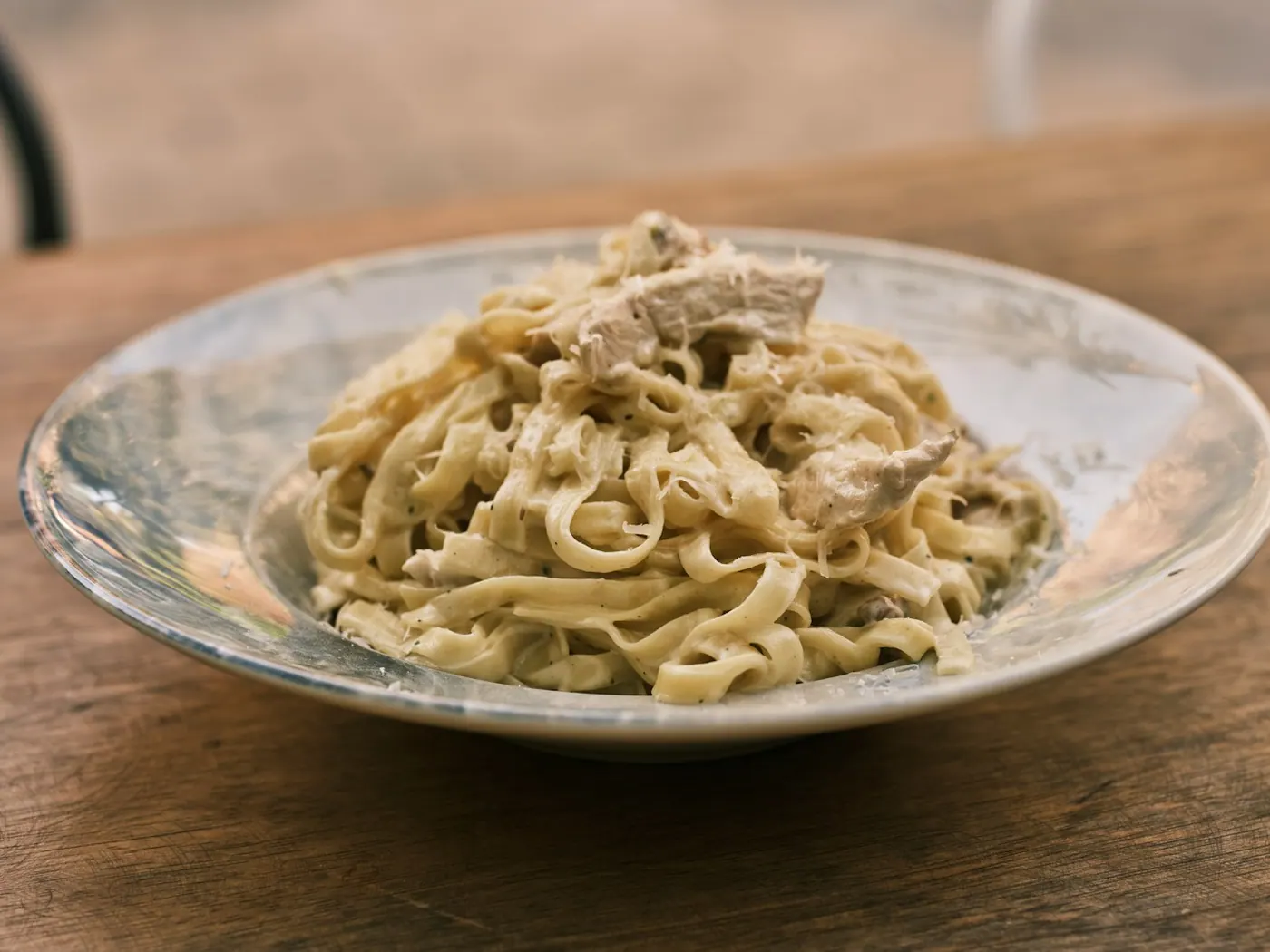 Nem fettuccine Alfredo med flødeost