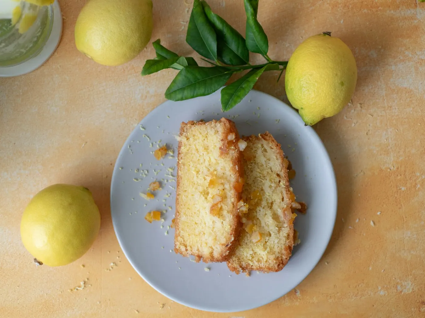 Mango Sorbet Pound Cake