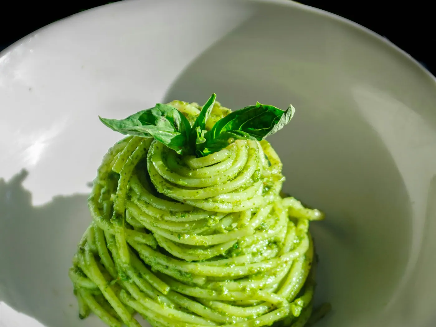 Pasta mit Basilikumpesto
