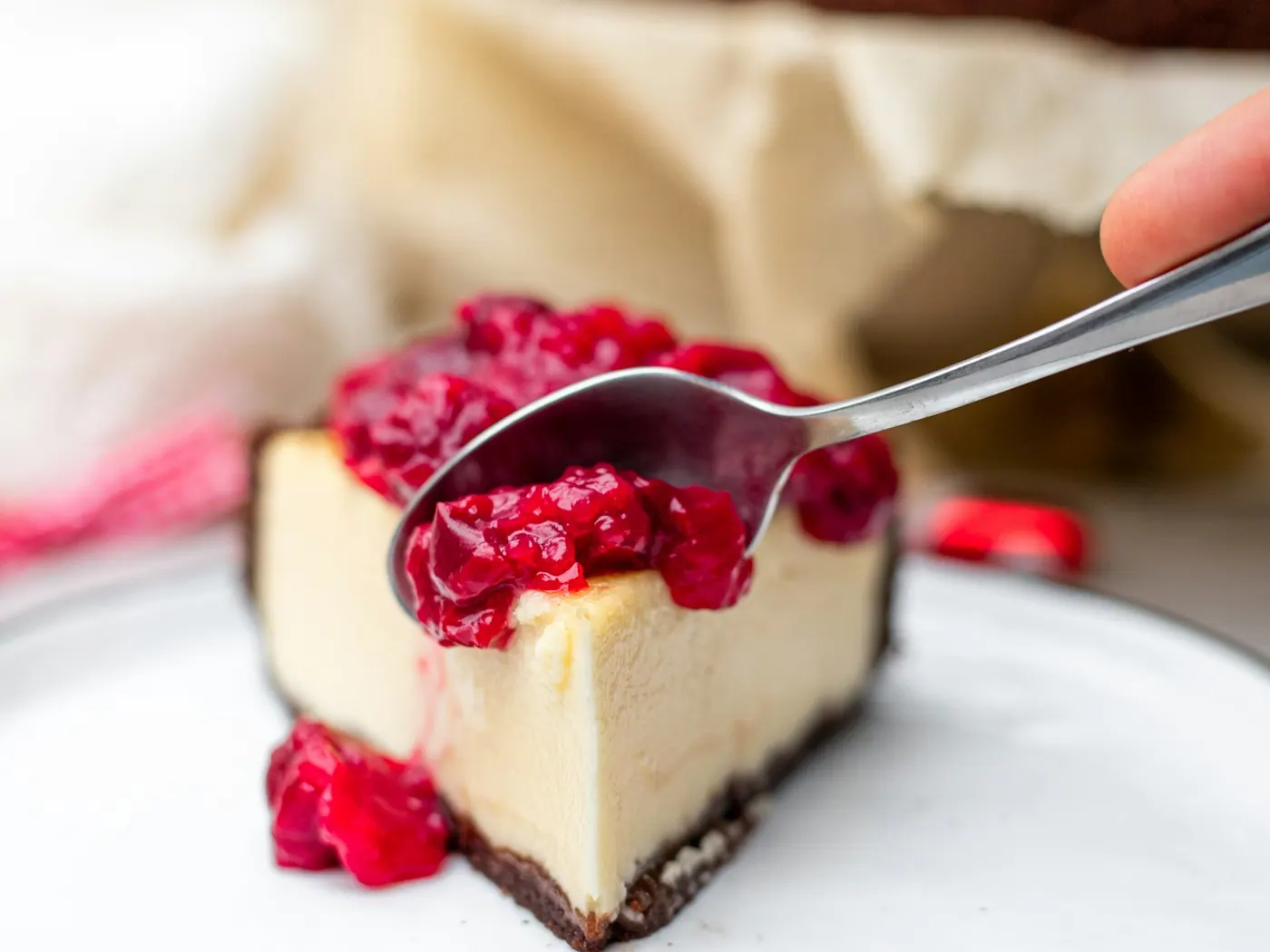 No-Bake Cherry Cheesecake