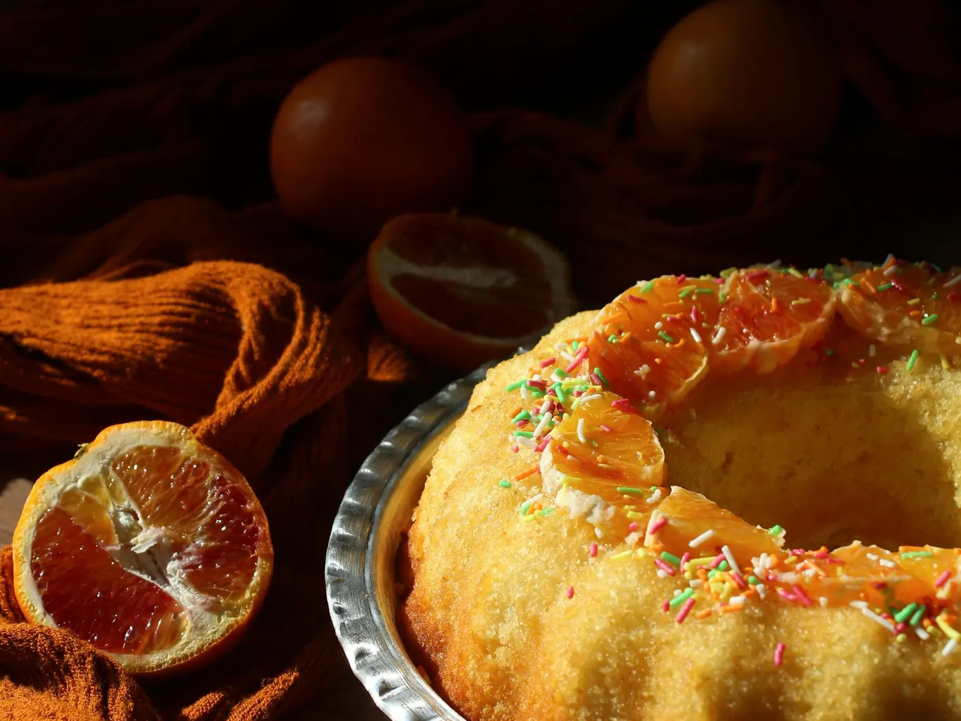 Orangen-Grießkuchen