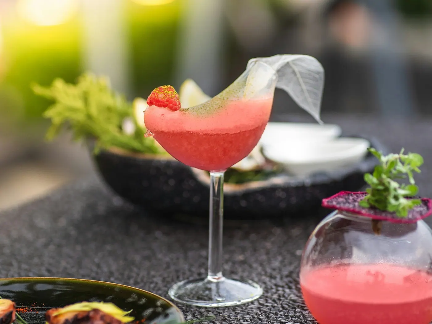 Raspberry Sorbet Wine Cocktail