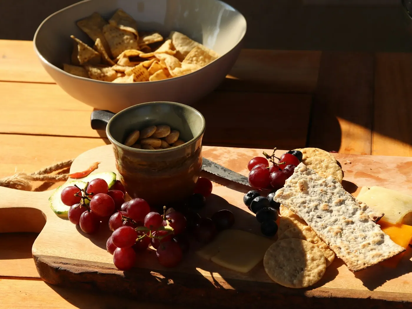 Selbst gemachte Käsecracker