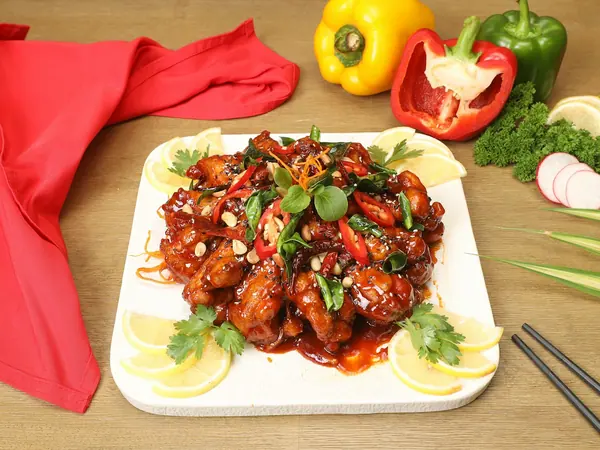 Spezzatino piccante di pollo e patate dolci