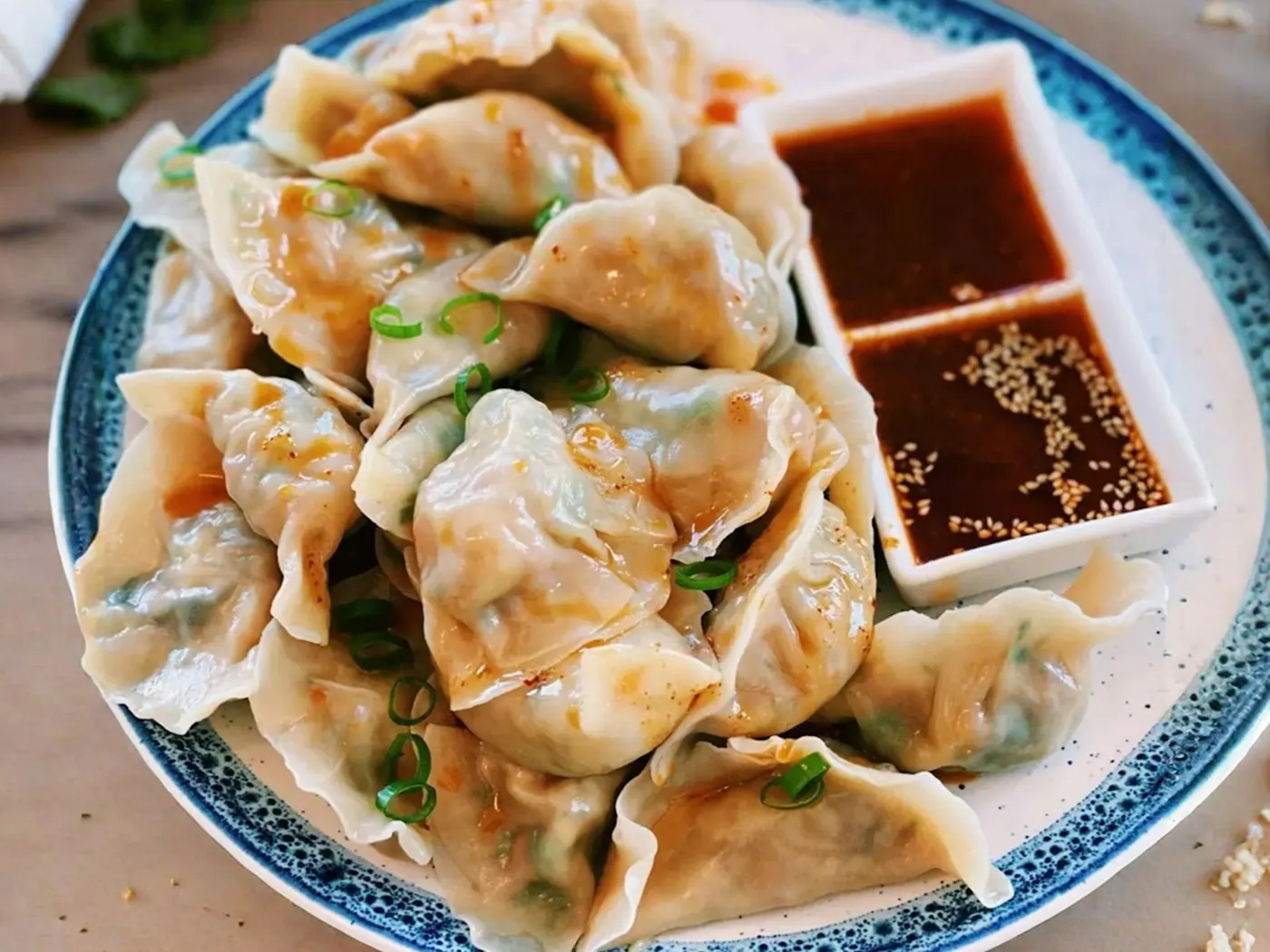 Pangsit Kukus Tahu dan Sayuran
