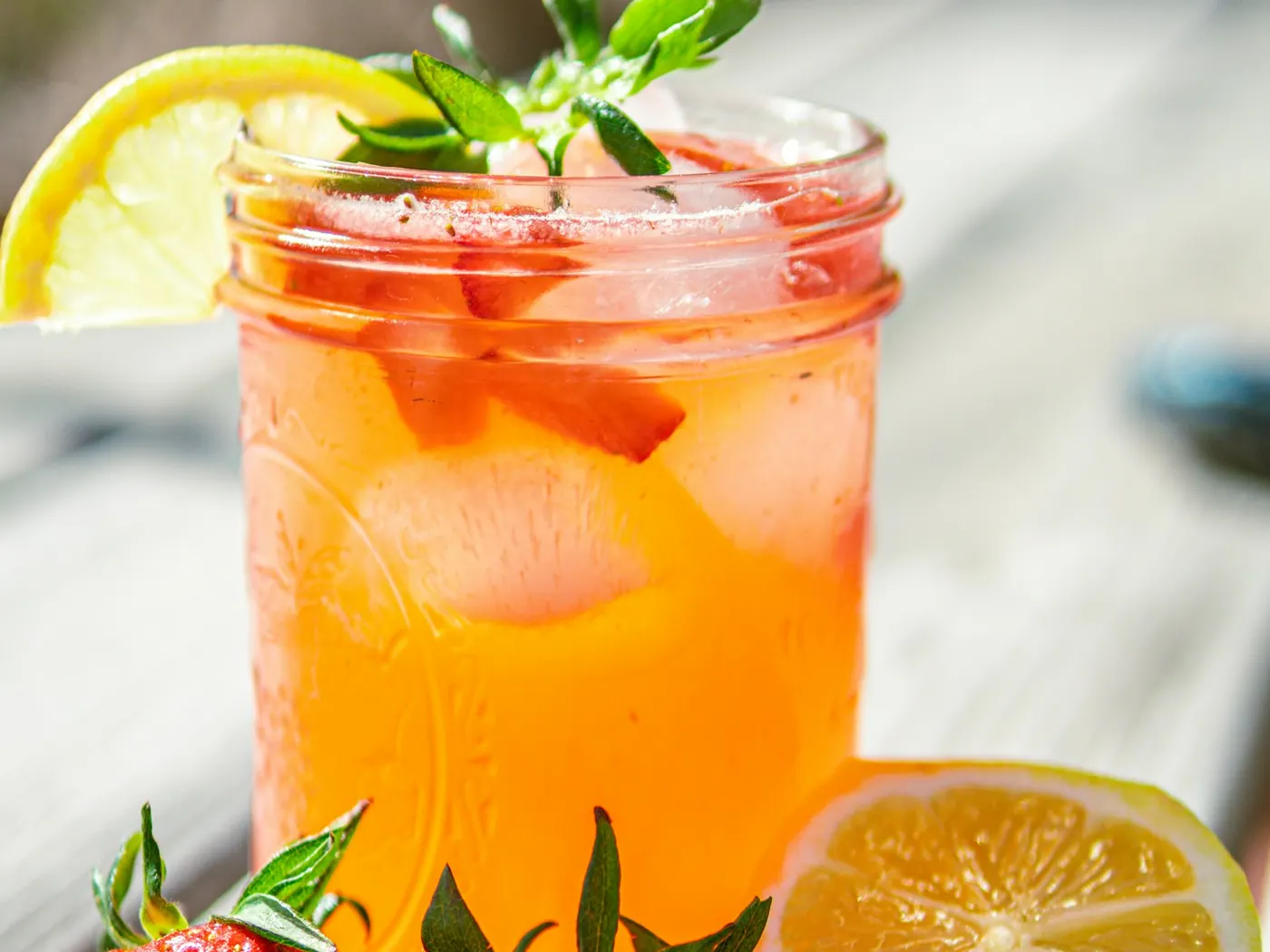Strawberry, Lemon and Mint Water
