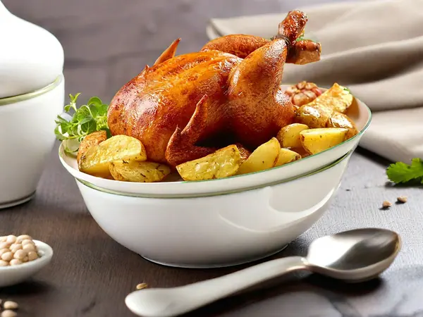 Ayam Panggang dan Kentang