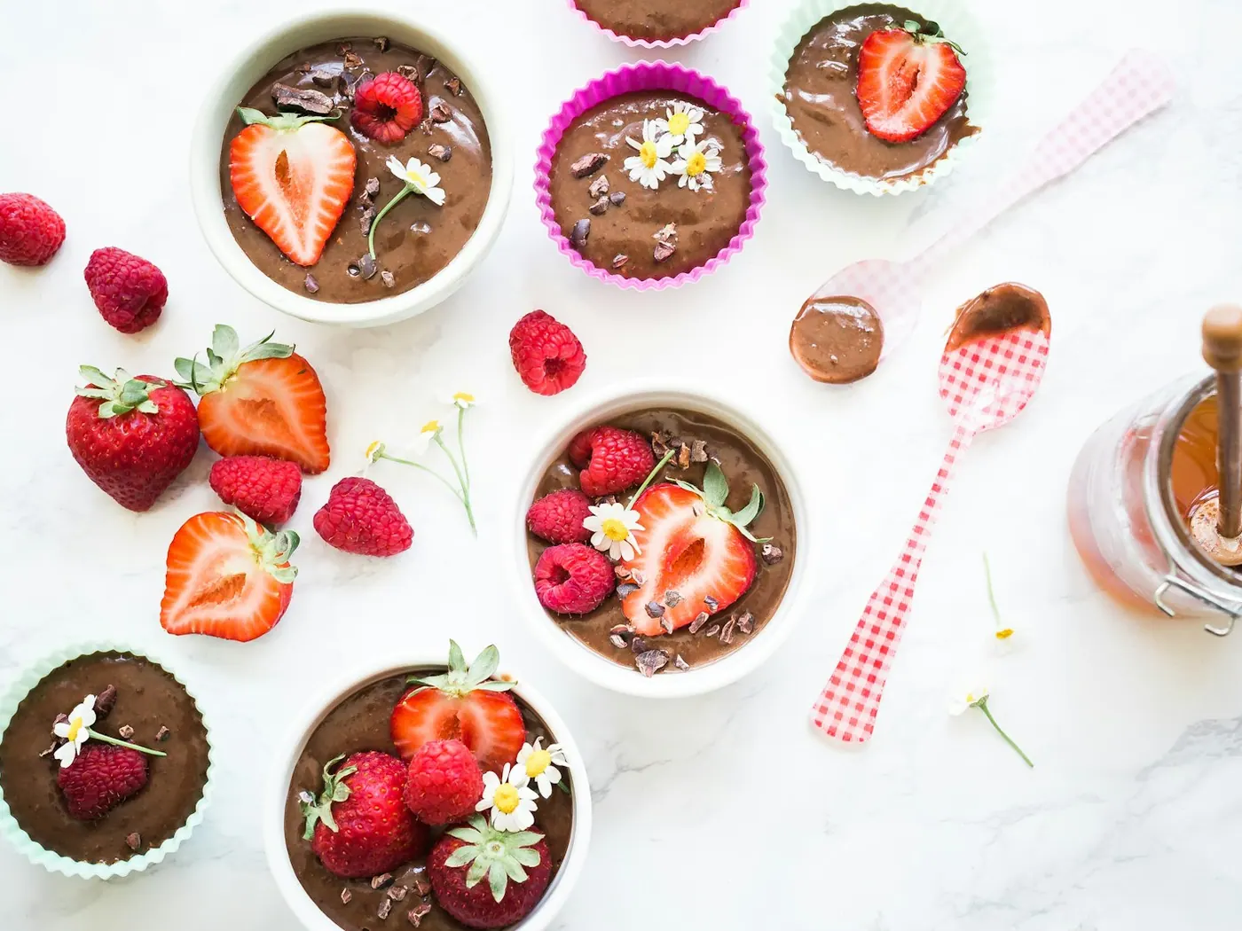 Chocoladepudding met drie ingrediënten